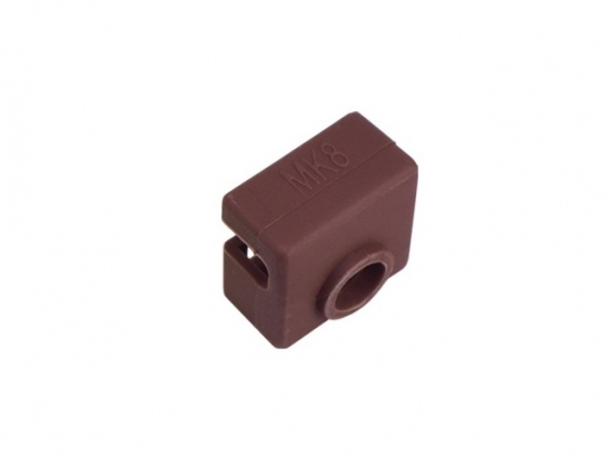 Heat block sok/sleeve MK7 / MK8 / MK9 siliconen bruin